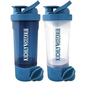 KICHLY [2-Pack] Classic Protein Mixer Shaker Bottle